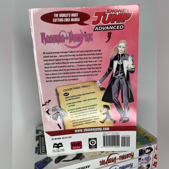 Rosario + Vampire by Akihisa Ikeda Volume 1,2,3,4,5,6,7, 8,&9 Manga Comic Book - Picture 6 of 16